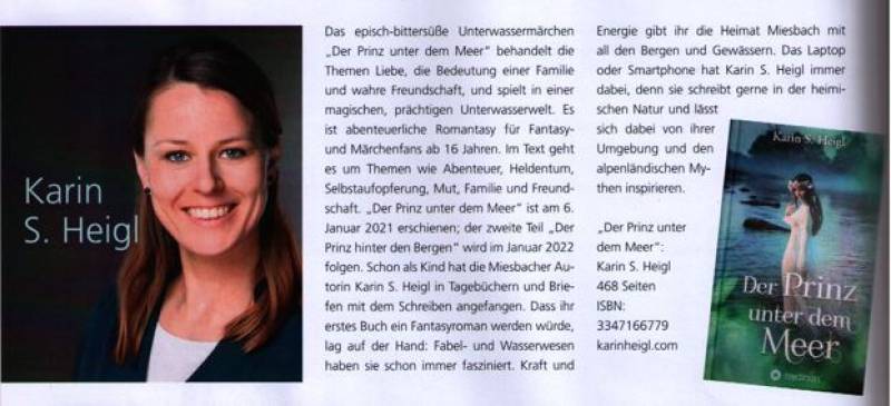 Kurzartikel im Magazin "schöne zeiten" (Nr. 52, November 2021) über den "Prinzen" - druckfrisch!